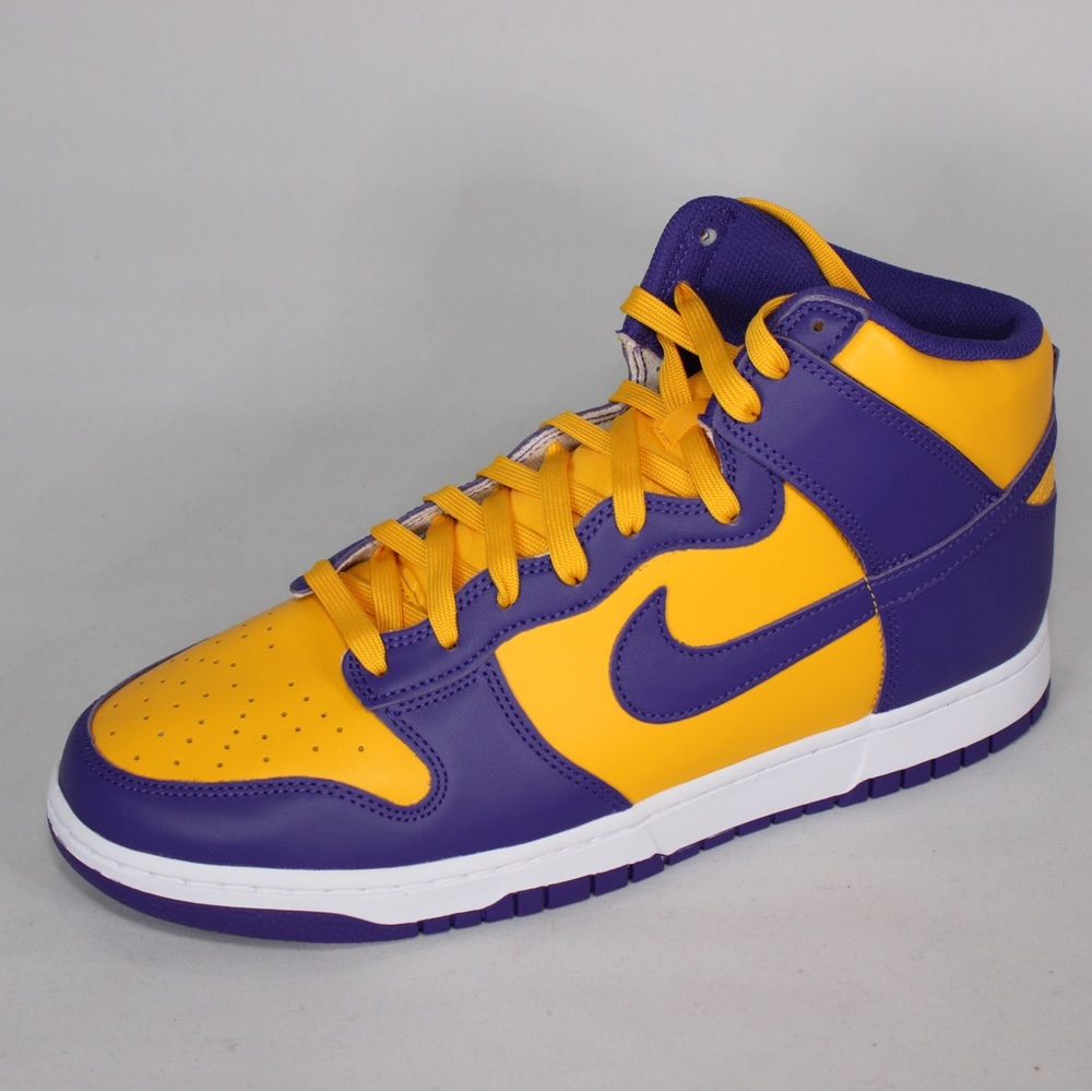 Men’s Nike Dunk Hi Retro - Purple & Yellow